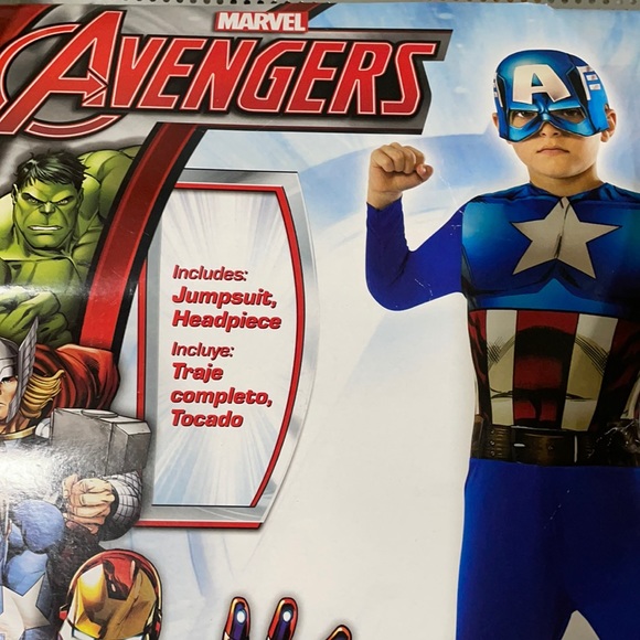 New With Tags Avengers Captain America Size Medium - Picture 2 of 3